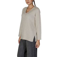 Vila Clothes Beige Marabou Sweater -   -  Vila Clothes.