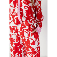 Vila Clothes Red Viscose Pant -   -  Vila Clothes.
