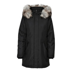 Only Black Polyester Parka -   -  Only.