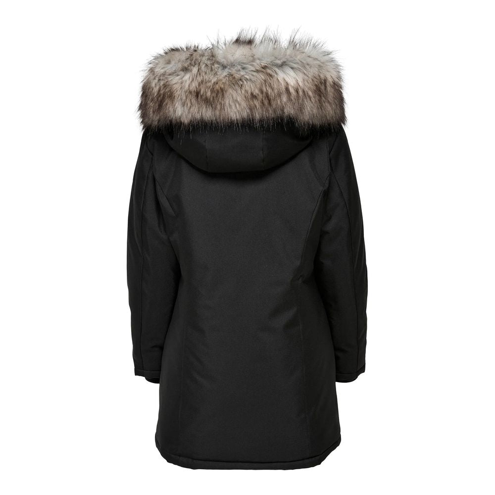 Only Black Polyester Parka -   -  Only.