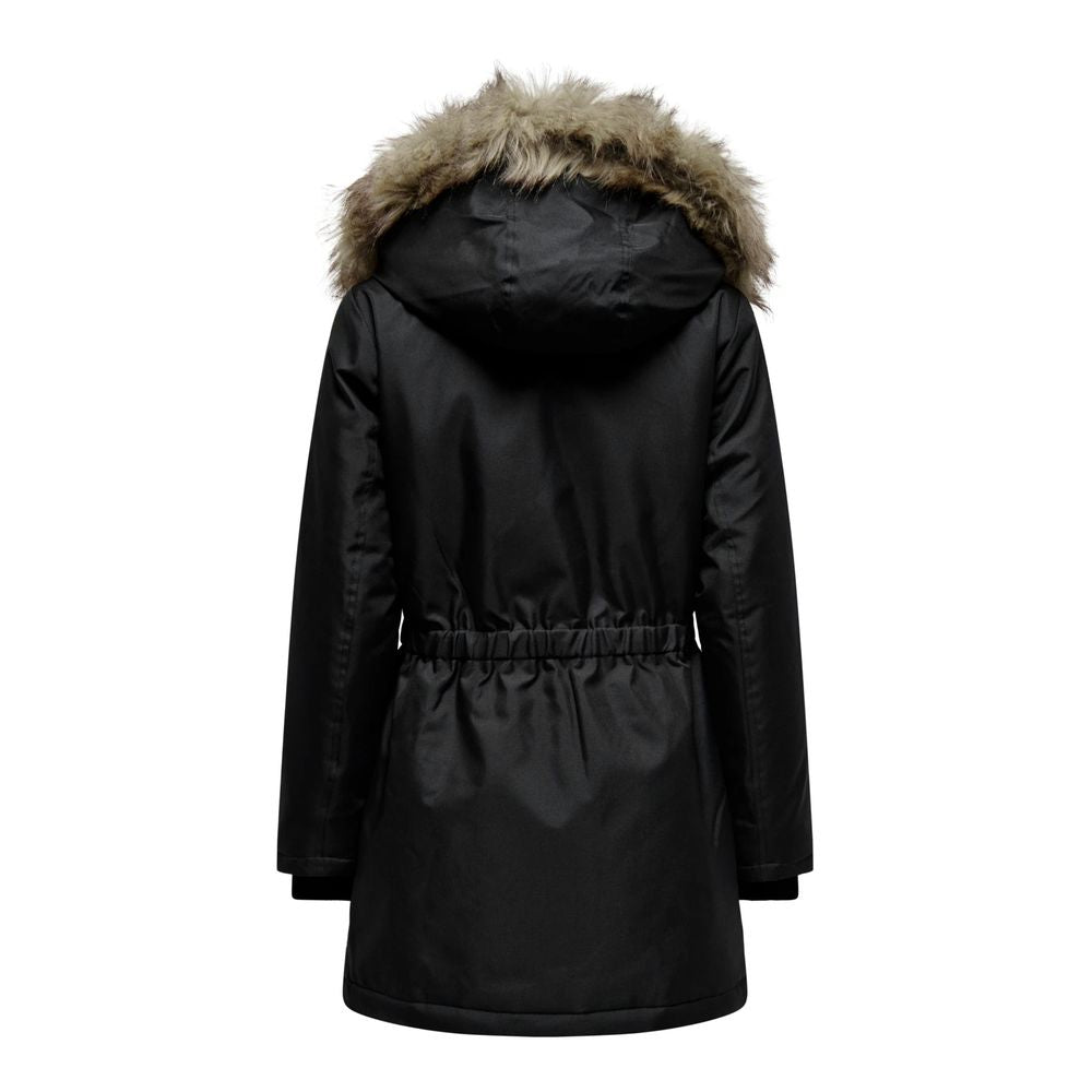 Only Black Polyester Parka -   -  Only.