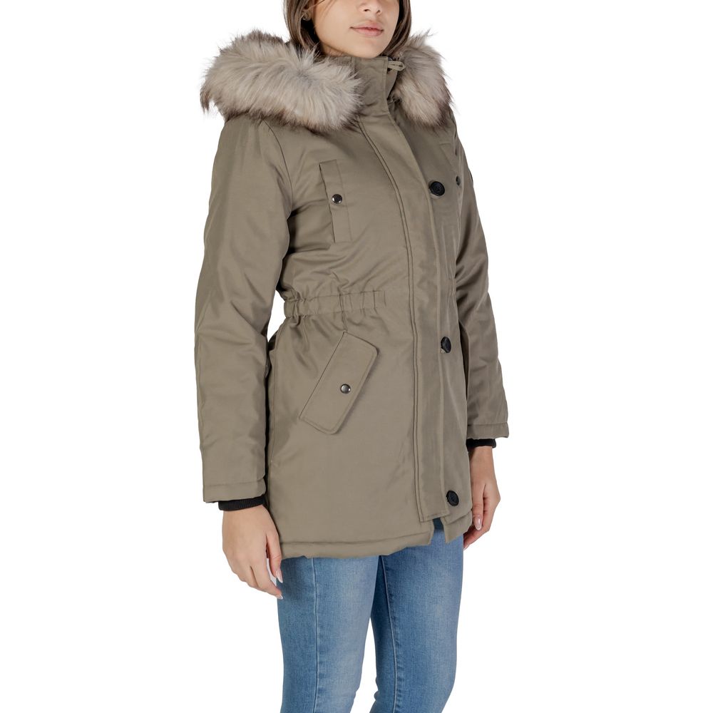 Only Green Polyester Parka -   -  Only.