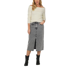 Only Cream Viscose Sweater -   -  Only.