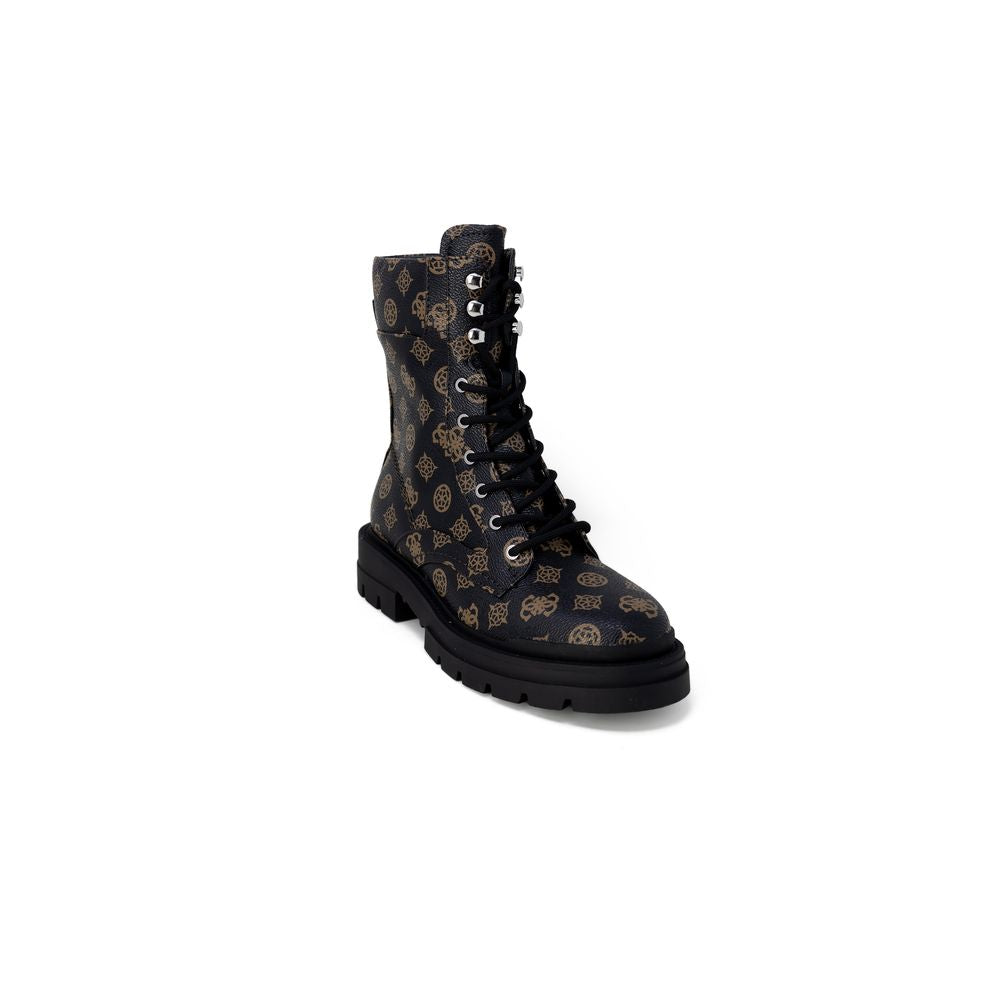 Guess Brown Artificial Leather Boot -   -  Guess.