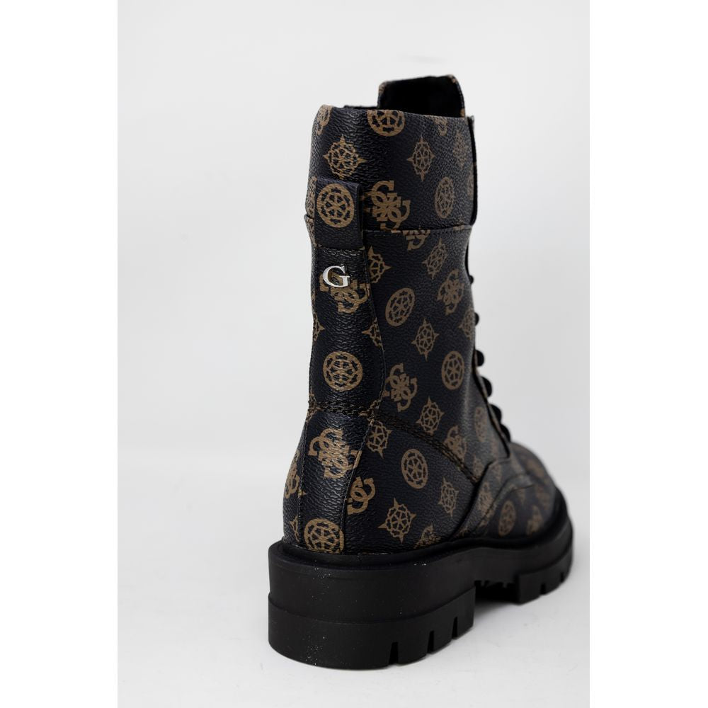 Guess Brown Artificial Leather Boot -   -  Guess.