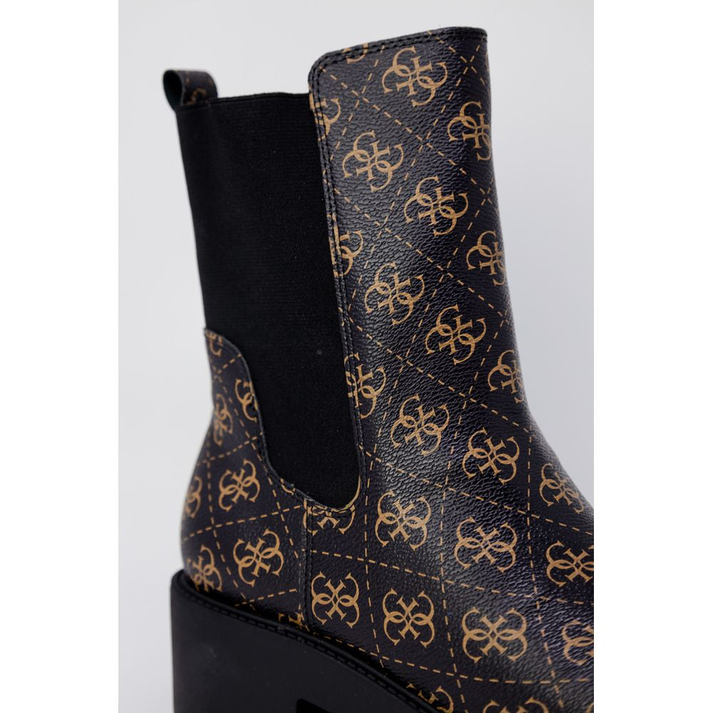 Guess Black Leather Ankle -   -  Guess.