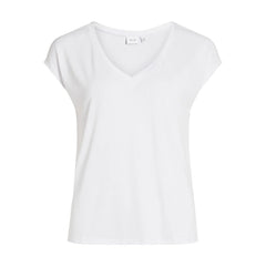 Vila Clothes White Tencel T-Shirt -   -  Vila Clothes.