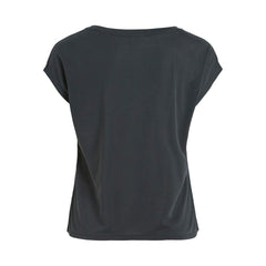 Vila Clothes Black Tencel T-Shirt -   -  Vila Clothes.