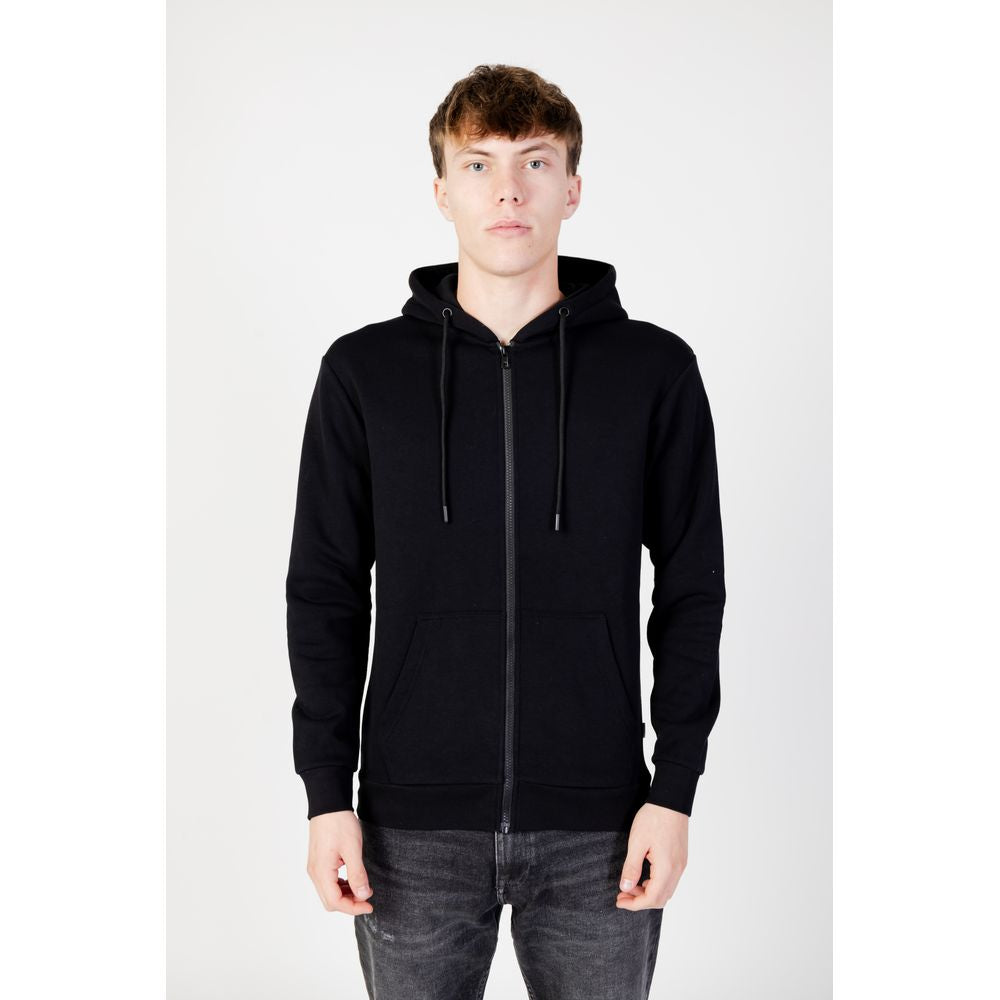 Jack Jones Black Polyester Hoody -   -  Jack Jones.