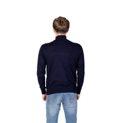 U.S. POLO ASSN. Blue Cotton Sweater -   -  U.S. POLO ASSN..