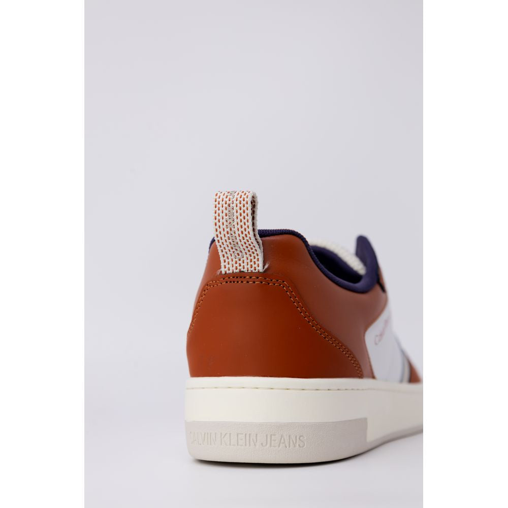 Calvin Klein Jeans Brown Leather Sneaker -   -  Calvin Klein Jeans.
