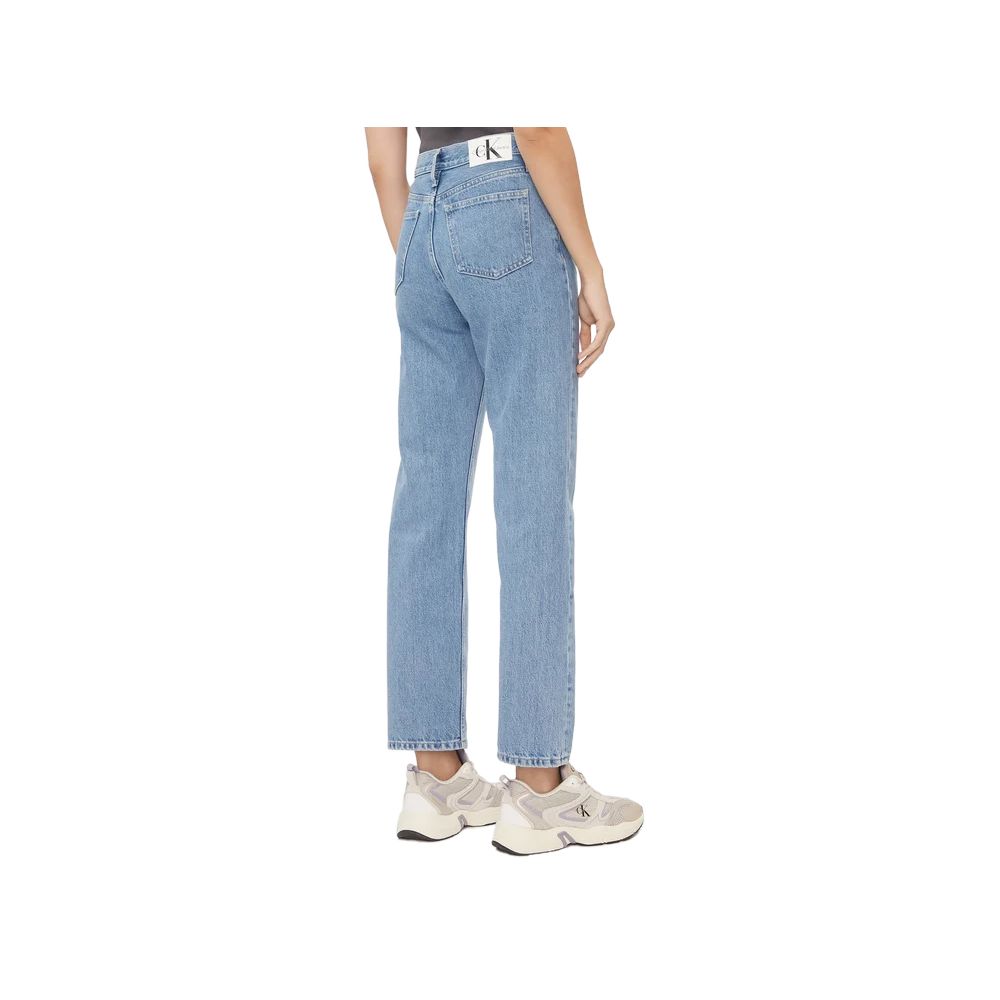 Calvin Klein Jeans Light Blue Cotton Relaxed Fit Jean -   -  Calvin Klein Jeans.