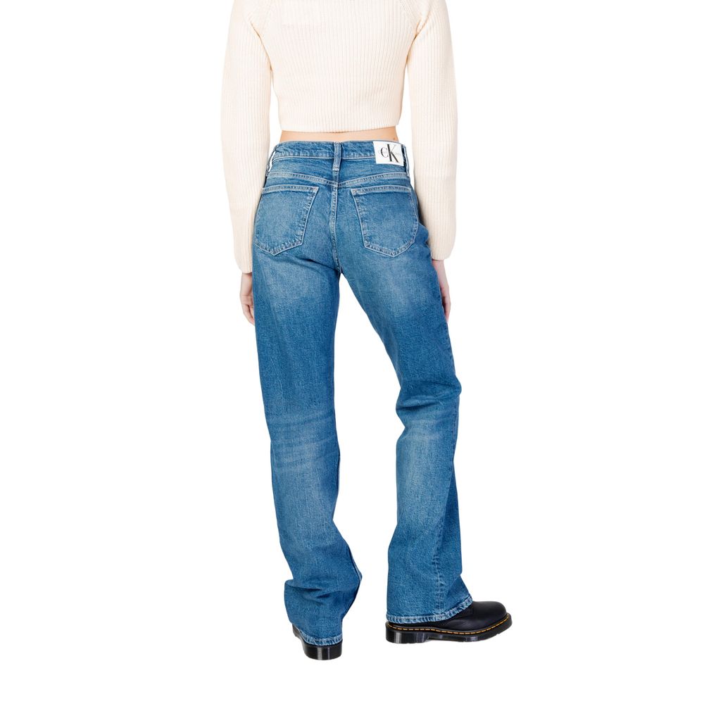 Calvin Klein Jeans Blue Cotton Mom Jean -   -  Calvin Klein Jeans.