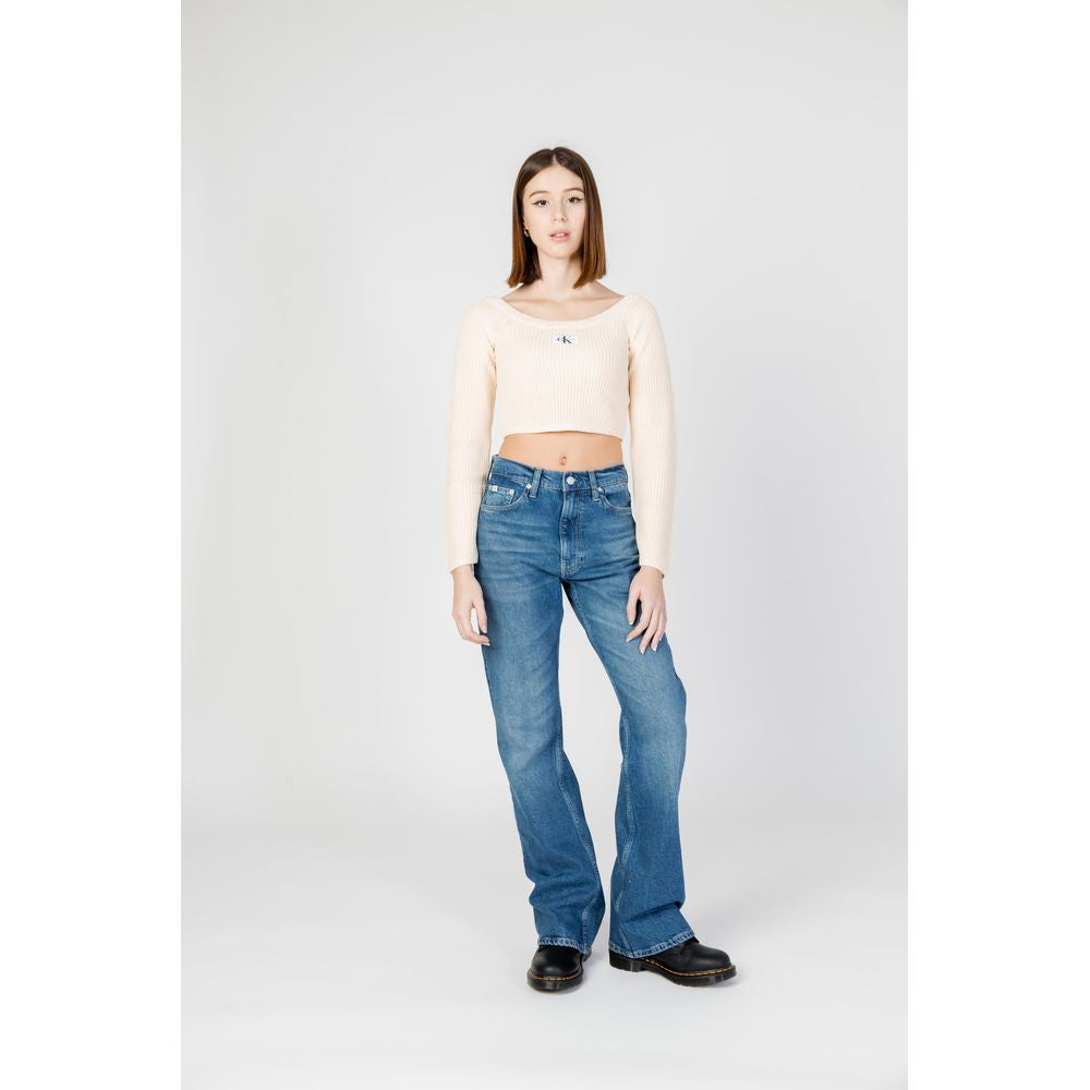 Calvin Klein Jeans Blue Cotton Mom Jean -   -  Calvin Klein Jeans.
