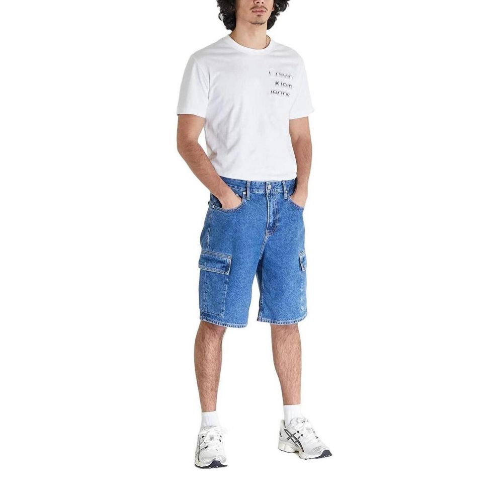 Calvin Klein Jeans Blue Cotton Bermuda -   -  Calvin Klein Jeans.