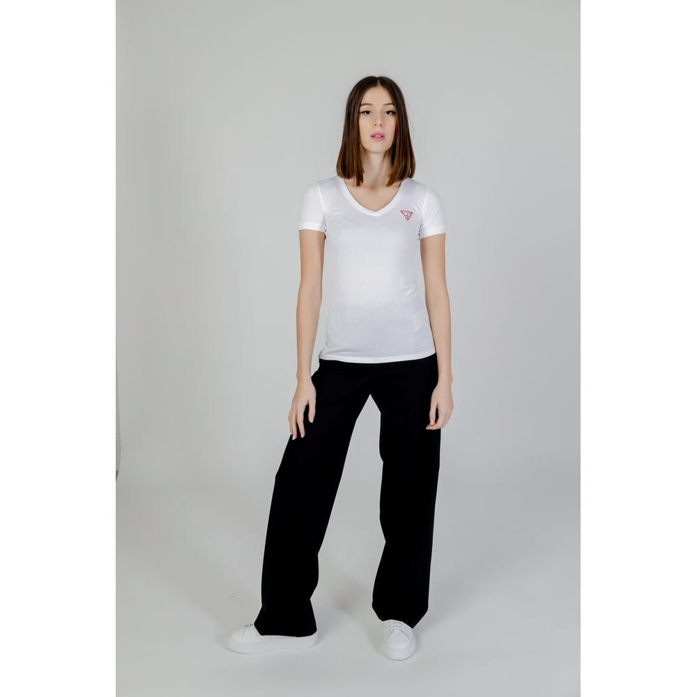 Guess White Cotton T-Shirt -   -  Guess.