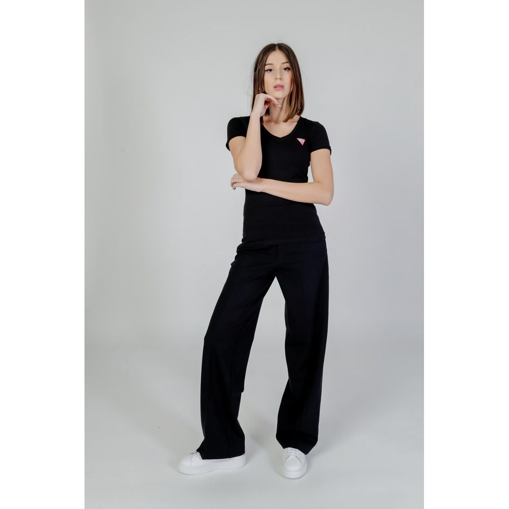 Guess Black Cotton T-Shirt -   -  Guess.