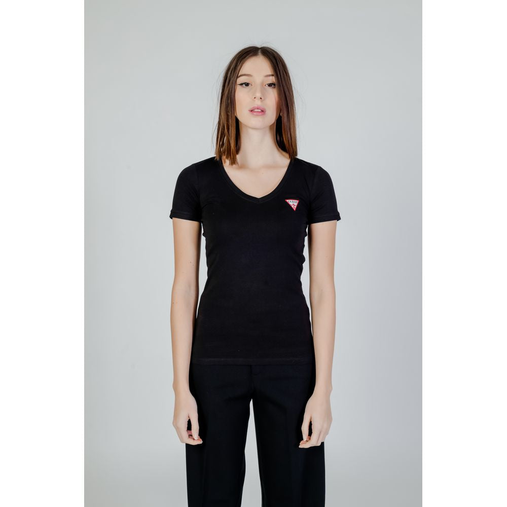 Guess Black Cotton T-Shirt -   -  Guess.