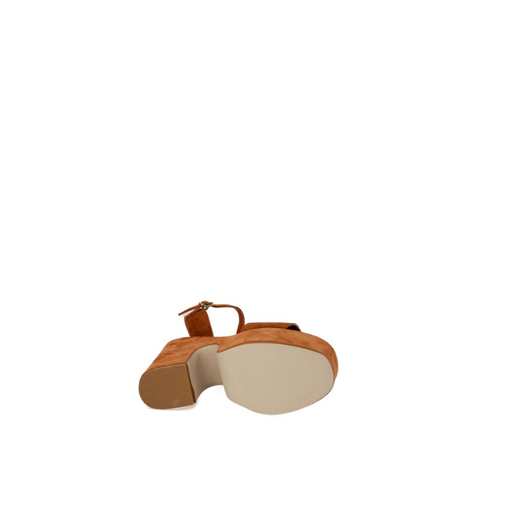 Guess Brown Suede Leather High Heel -   -  Guess.