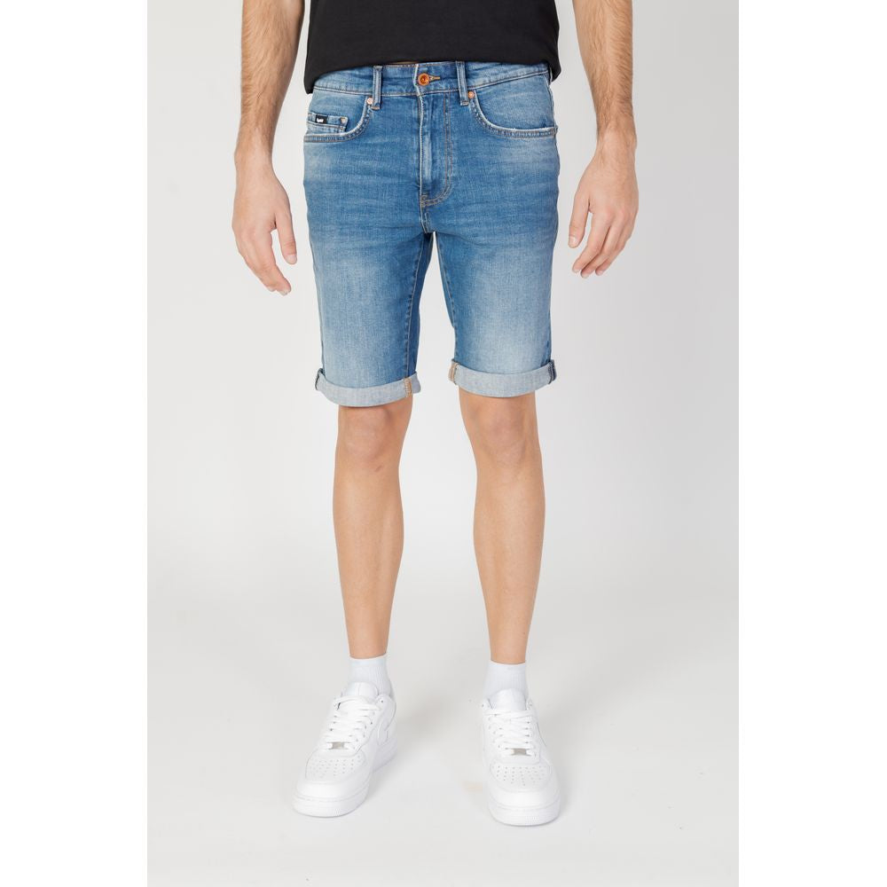 Gas Blue Cotton Bermuda -   -  Gas.