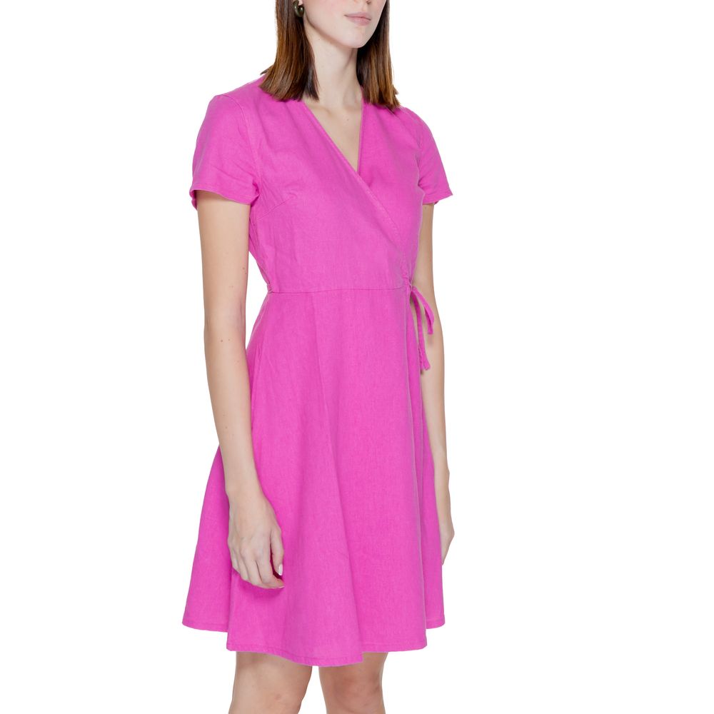Only Multicolor Linen Midi -   -  Only.