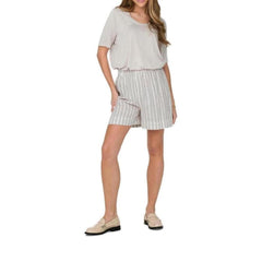 Only Beige Viscose Bermuda -   -  Only.