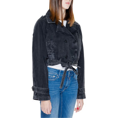 Only Black Cotton Jackets & Coat -   -  Only.