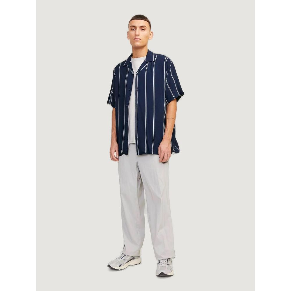 Jack Jones Blue Viscose Shortsleeve -   -  Jack Jones.