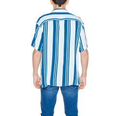 Jack Jones Blue Viscose Shortsleeve -   -  Jack Jones.