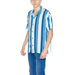 Jack Jones Blue Viscose Shortsleeve -   -  Jack Jones.