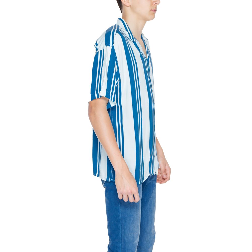 Jack Jones Blue Viscose Shortsleeve -   -  Jack Jones.