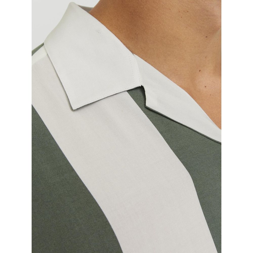 Jack Jones Green Viscose Shortsleeve -   -  Jack Jones.