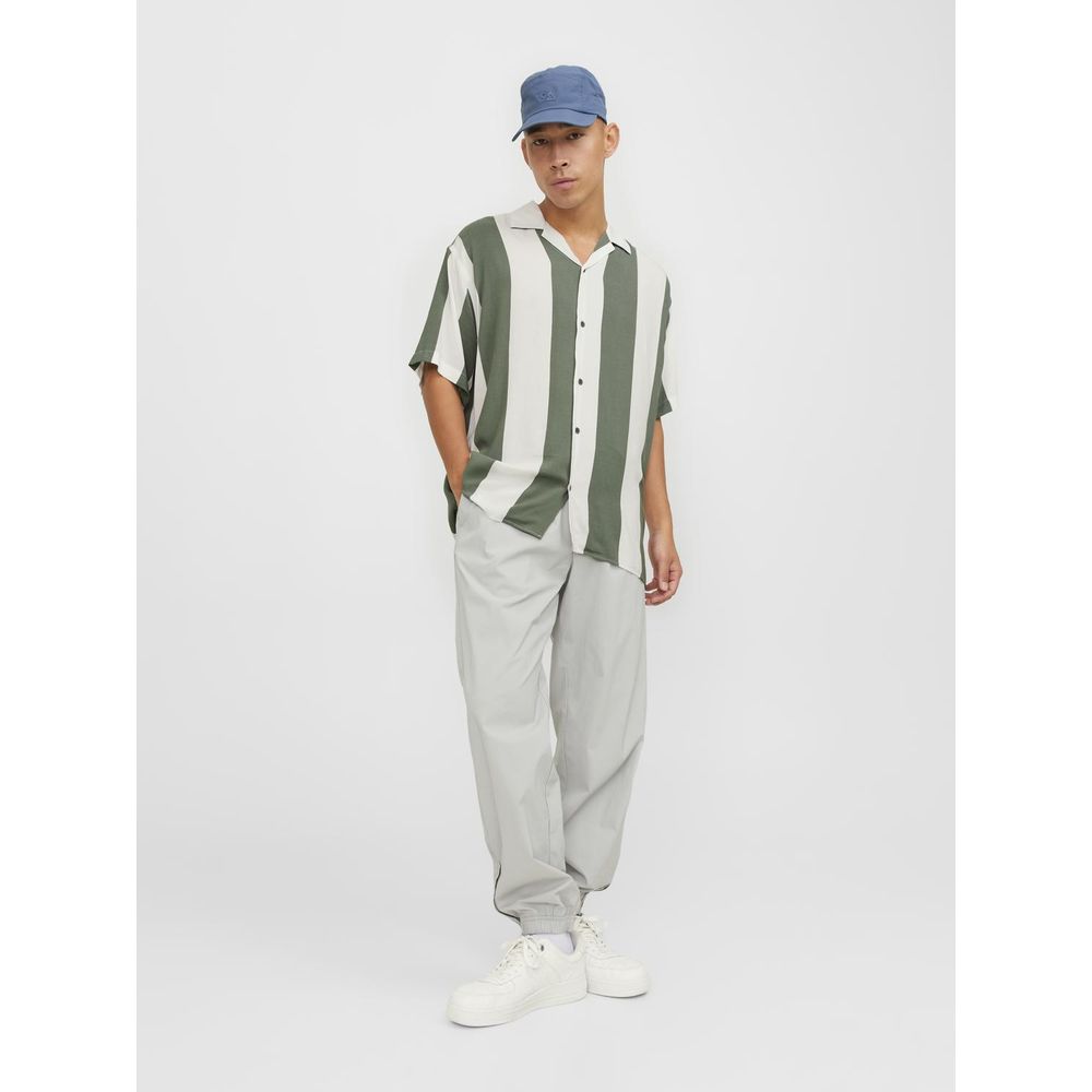 Jack Jones Green Viscose Shortsleeve -   -  Jack Jones.