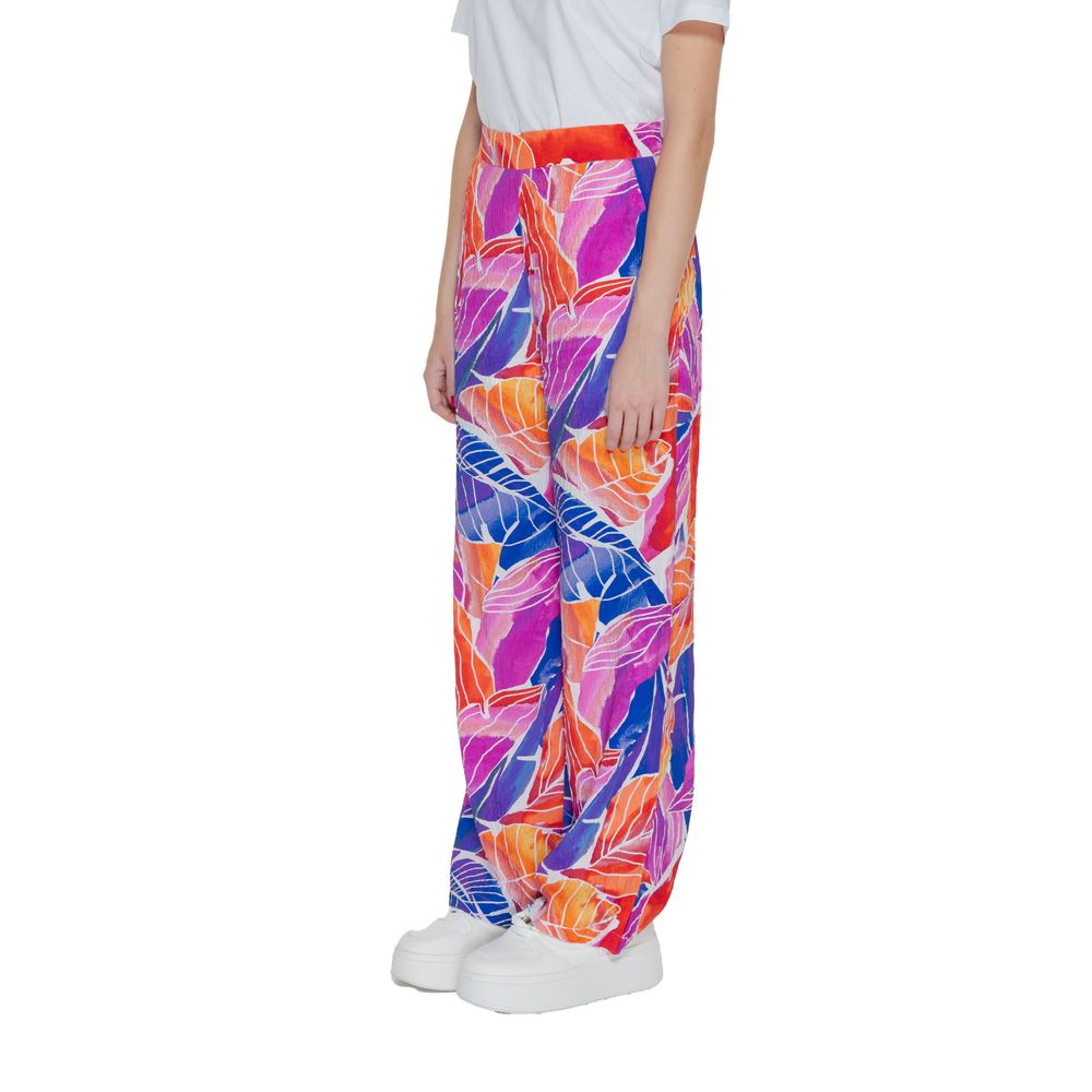Vila Clothes Multicolor Viscose Pant -   -  Vila Clothes.