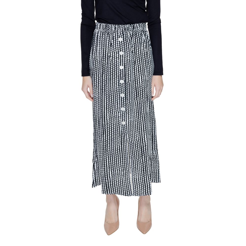 Only Black Viscose Skirt -   -  Only.