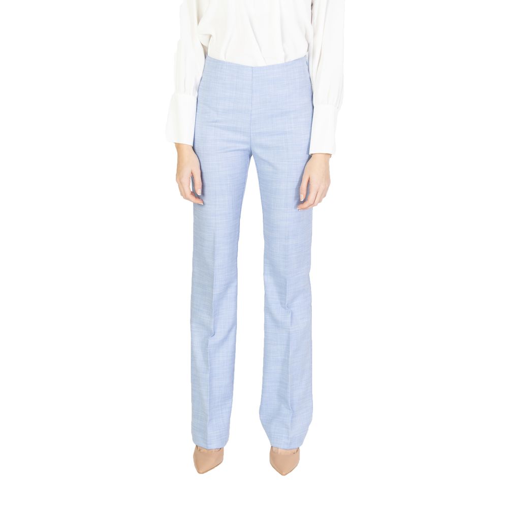 Sandro Ferrone Blue Viscose Pant -   -  Sandro Ferrone.