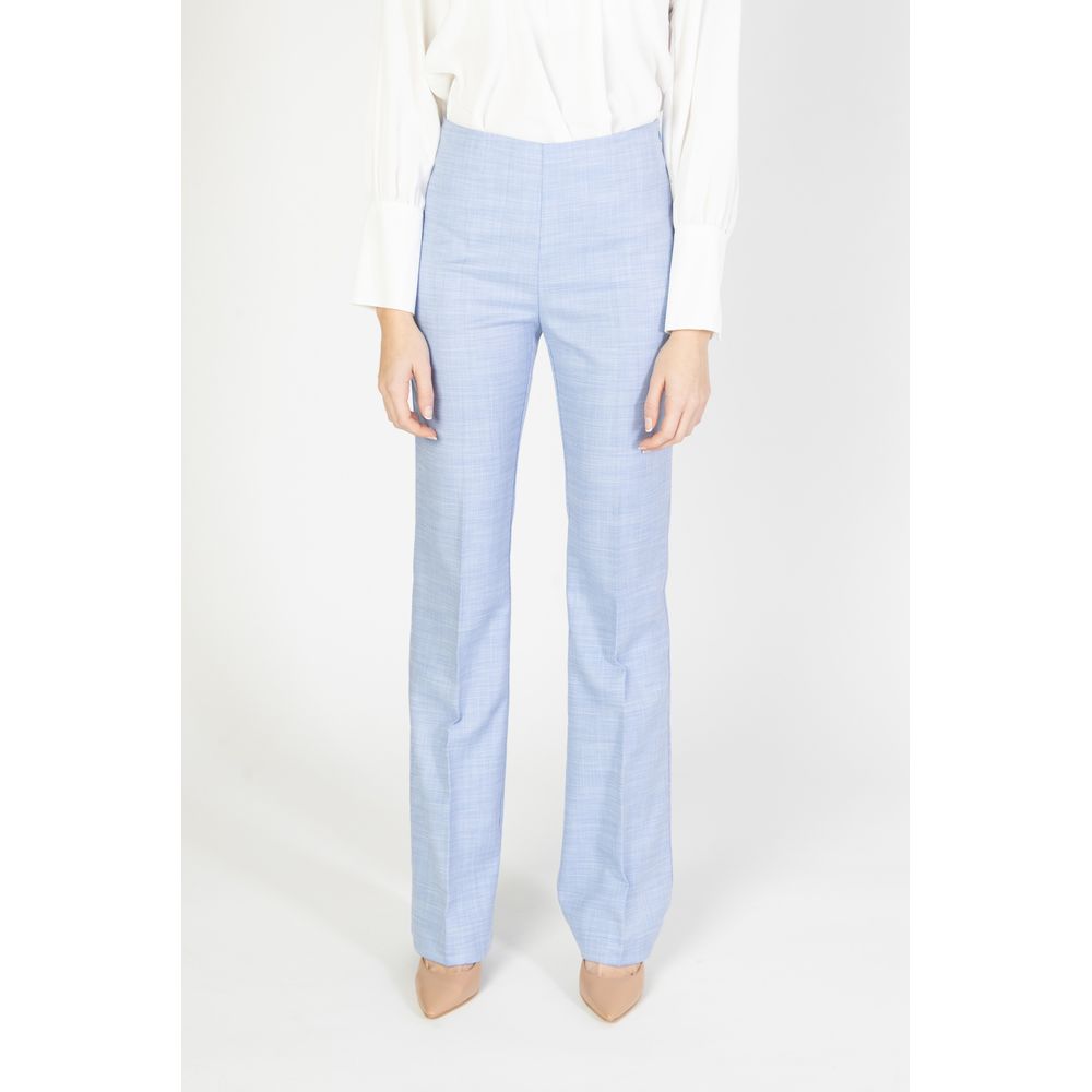 Sandro Ferrone Blue Viscose Pant -   -  Sandro Ferrone.