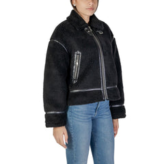 Only Black Polyester Coat -   -  Only.
