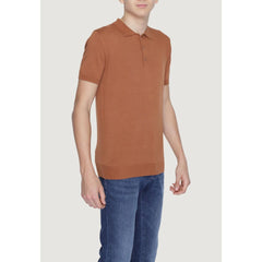 Gianni Lupo Brown Viscose Polo Shirt -   -  Gianni Lupo.