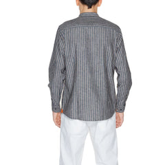 Gianni Lupo Gray Linen Shirt -   -  Gianni Lupo.