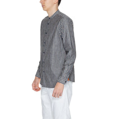 Gianni Lupo Gray Linen Shirt -   -  Gianni Lupo.