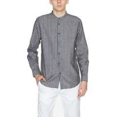 Gianni Lupo Gray Linen Shirt -   -  Gianni Lupo.