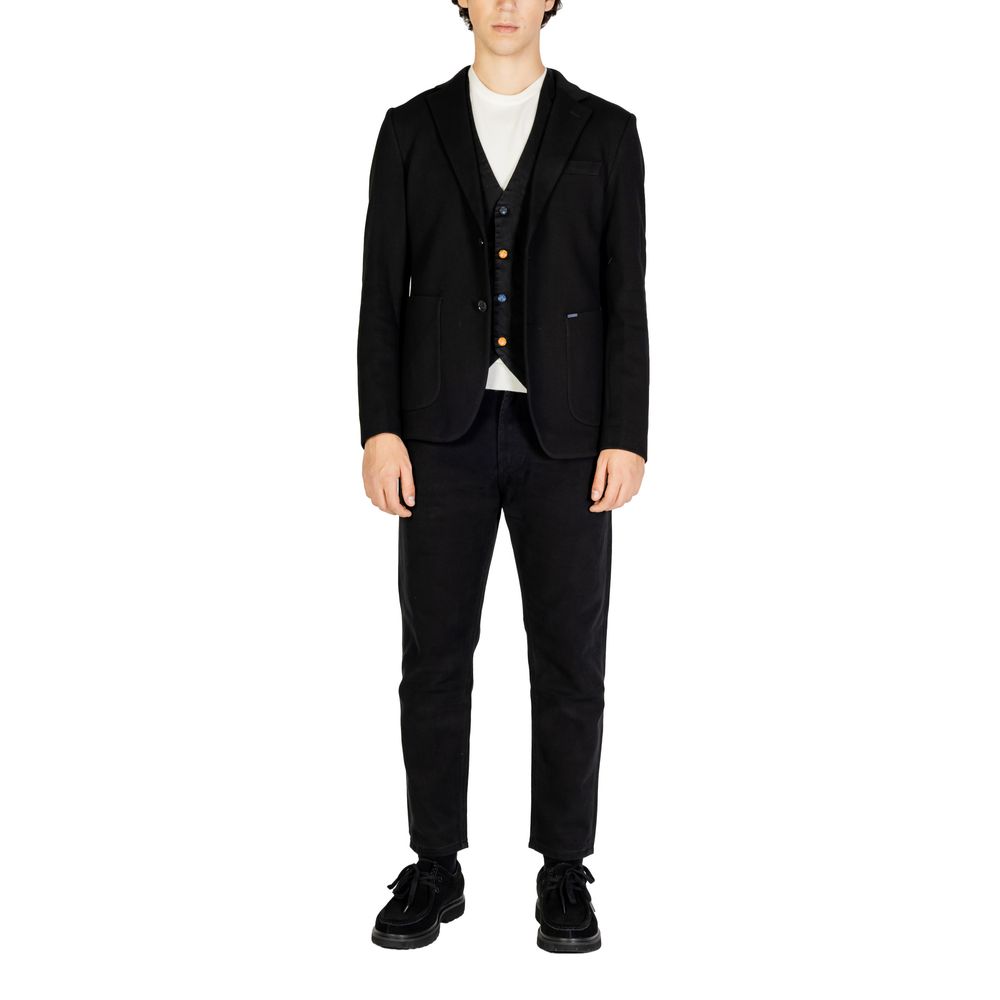 Gianni Lupo Black Cotton Blazer -   -  Gianni Lupo.