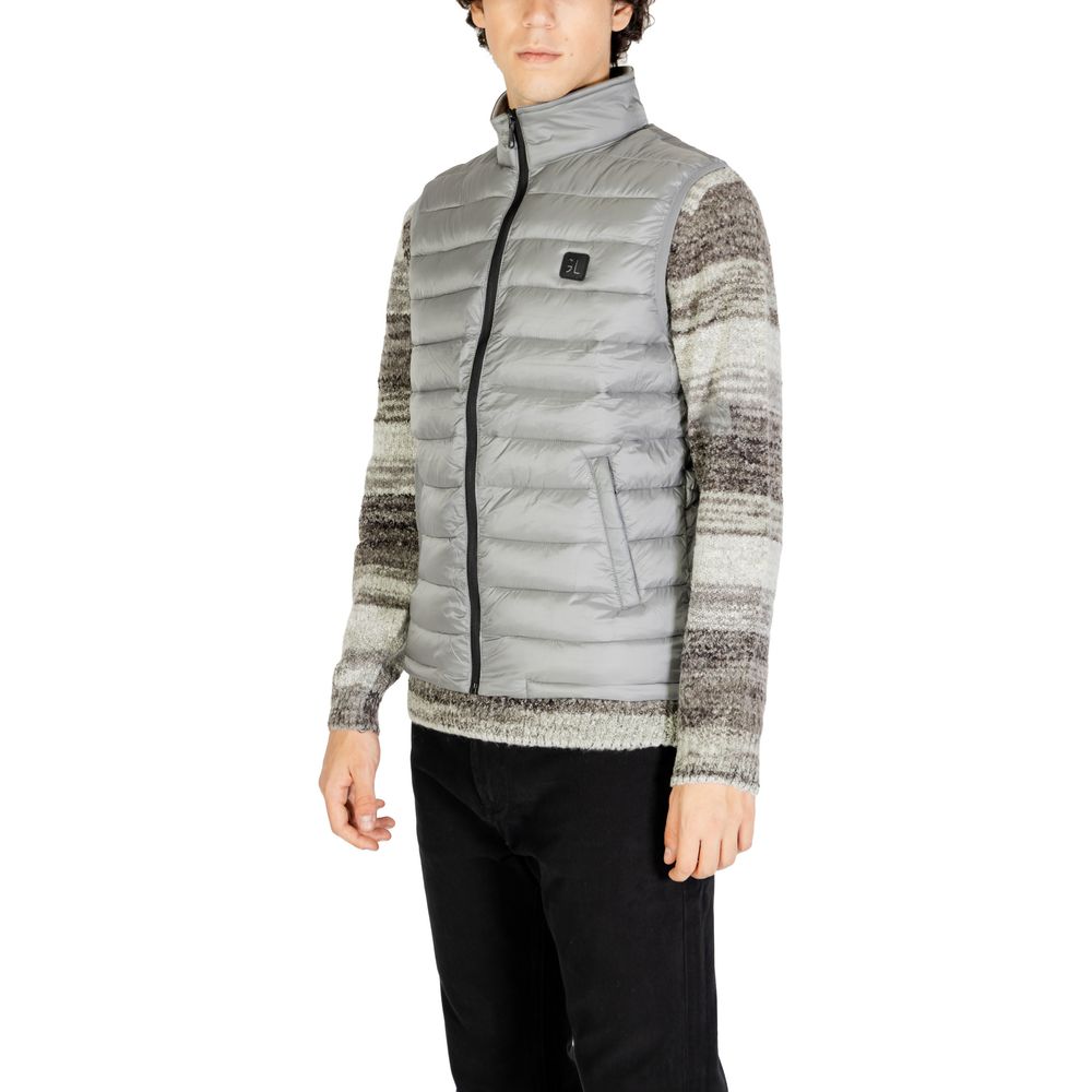 Gianni Lupo Gray Polyamide Sleveless Jacket -   -  Gianni Lupo.