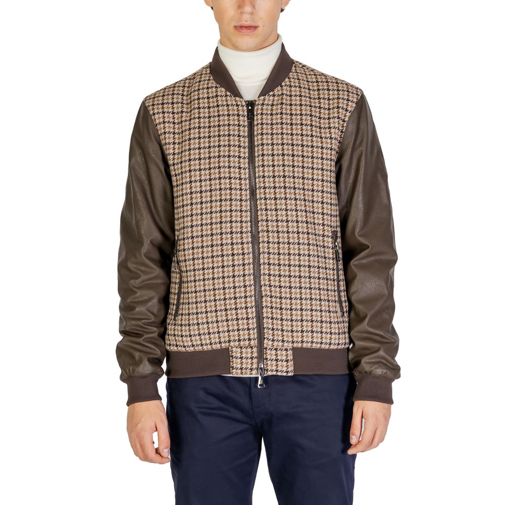 Gianni Lupo Brown Polyester Jackets & Coat -   -  Gianni Lupo.