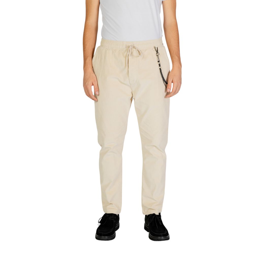 Gianni Lupo Cream Cotton Pant -   -  Gianni Lupo.