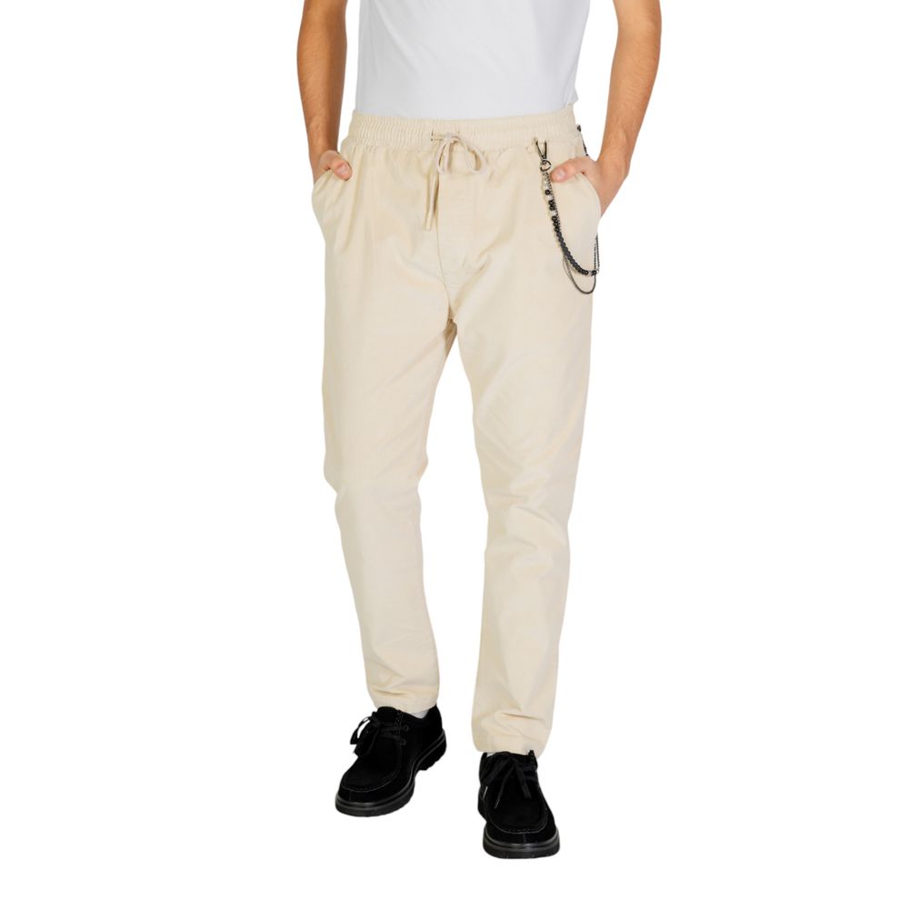 Gianni Lupo Cream Cotton Pant -   -  Gianni Lupo.