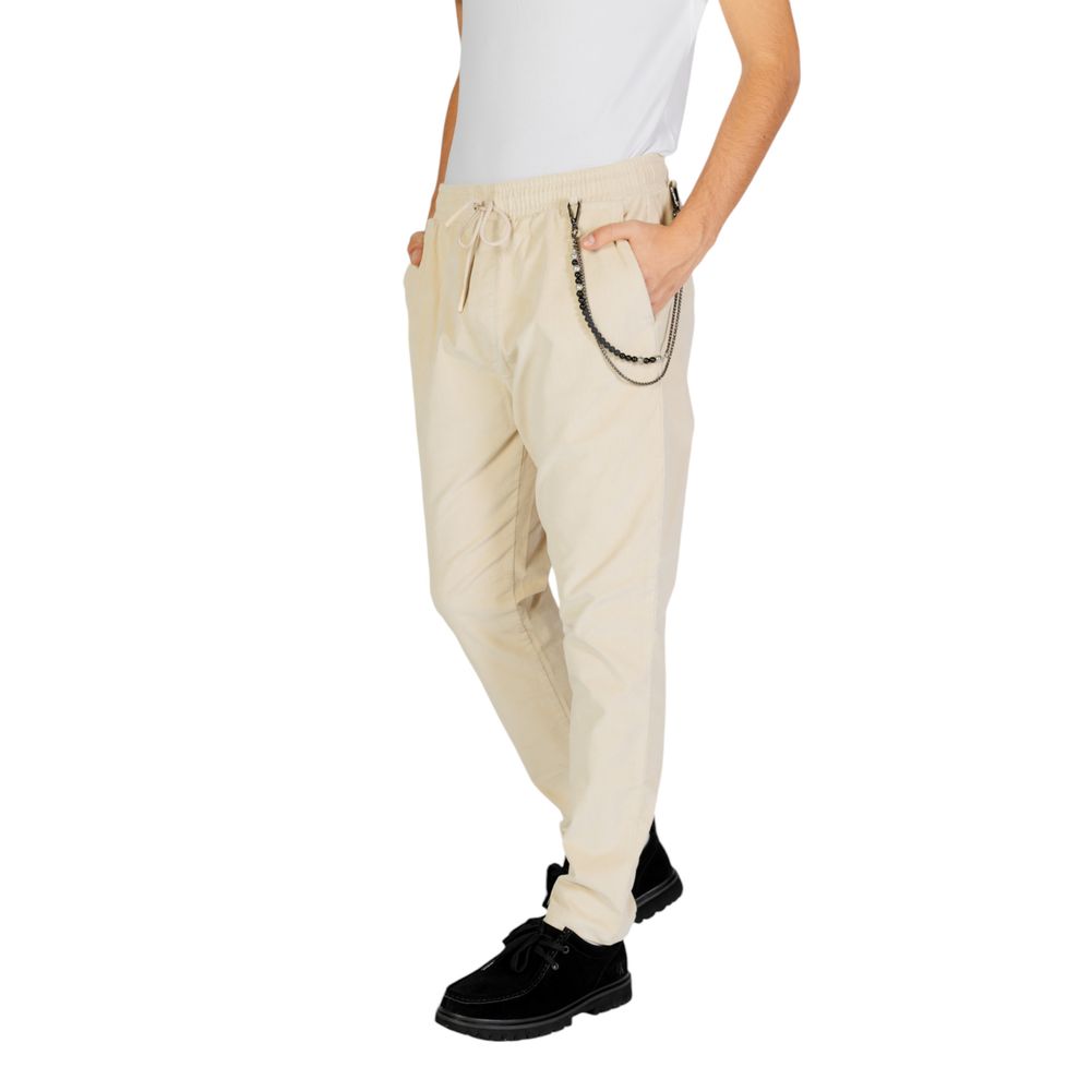 Gianni Lupo Cream Cotton Pant -   -  Gianni Lupo.