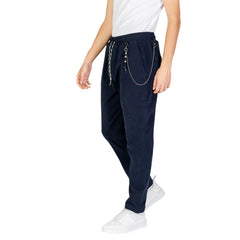 Gianni Lupo Blue Cotton Pant -   -  Gianni Lupo.