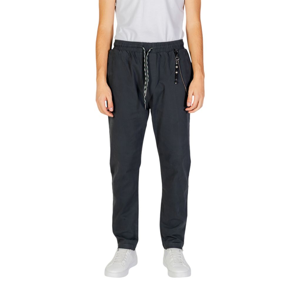 Gianni Lupo Gray Cotton Pant -   -  Gianni Lupo.